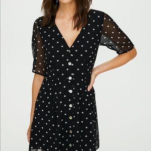 Aritzia Wilfred Polka Dot Mini Dress